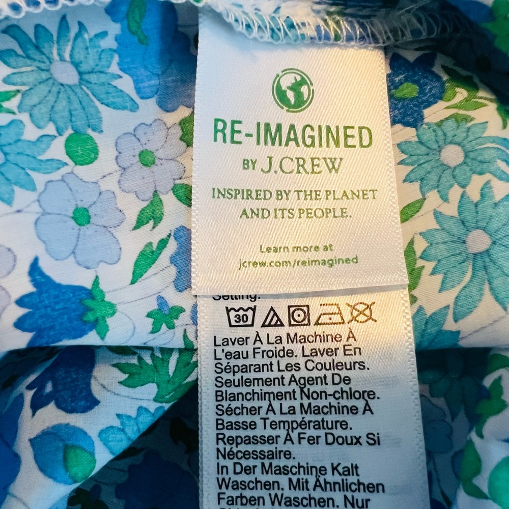 NWT J Crew/Liberty of London Poppy &Daisy floral button front tank top S - Picture 9 of 11